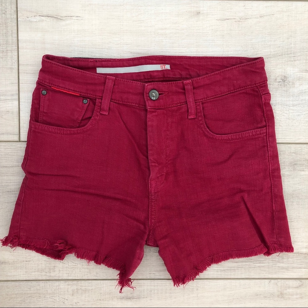 Denim Shorts sz 26 Red
